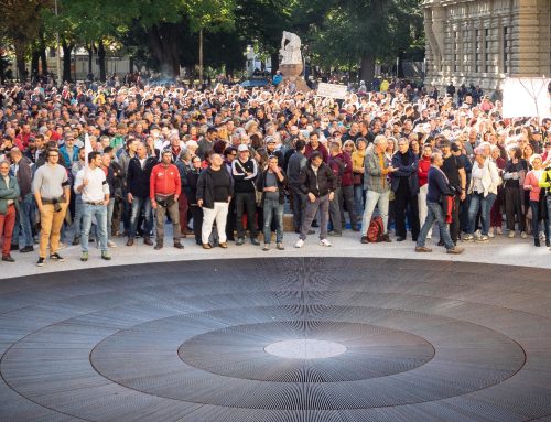 Kundgebung vor dem Landtag